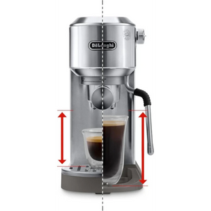 DeLonghi Dedica Duo Espresso Coffee Machine - Stainless Steel | EC890.M
