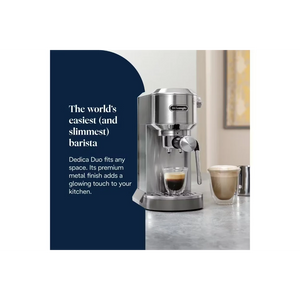 DeLonghi Dedica Duo Espresso Coffee Machine - Stainless Steel | EC890.M
