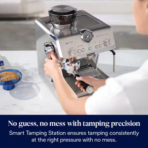 DeLonghi Bean to Cup Coffee Machine With La Specialista Opera Home Cafe Kit - Metal | EC9555.M +Kit