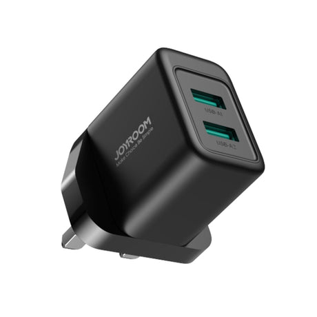 Joyroom 12w Dual Port USB A Charger Plug - Black | HL-TCN01B