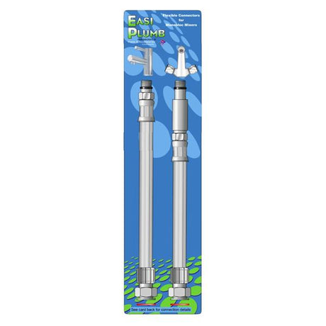 Easi Plumb 1/2" x 10mm Flexible Tap Connector Pair Female | EPFCM12F
