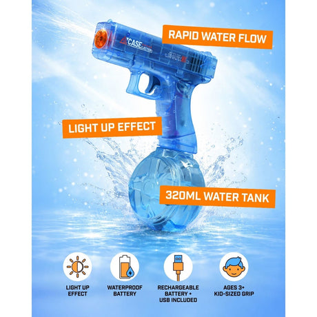 Evo-X Light Up Electric Rechargable Water Gun | EVW000201