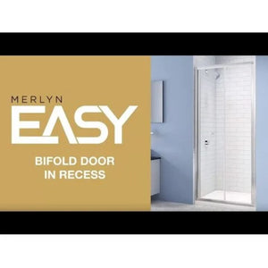 MERLYN Easy Bifold Shower Door | Chrome | 700mm to 900mm