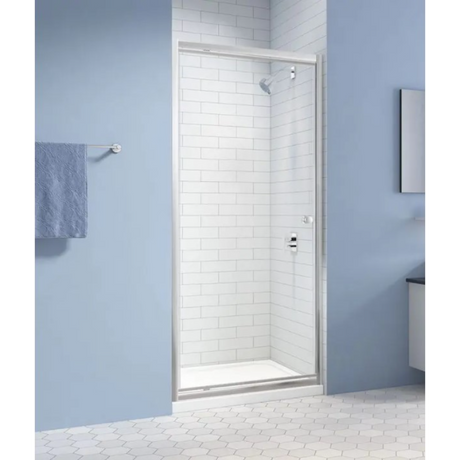 MERLYN Easy Pivot Shower Door | Chrome | 760mm to 900mm