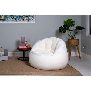 Elephant Boucle Chair Bean Bag - Cream | EBOCRM20