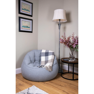 Elephant Boucle Chair Bean Bag - Grey | EBOTER20