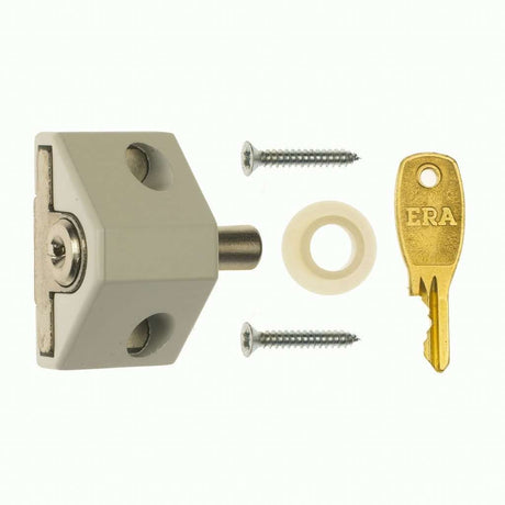 Era Patio Door Lock - White