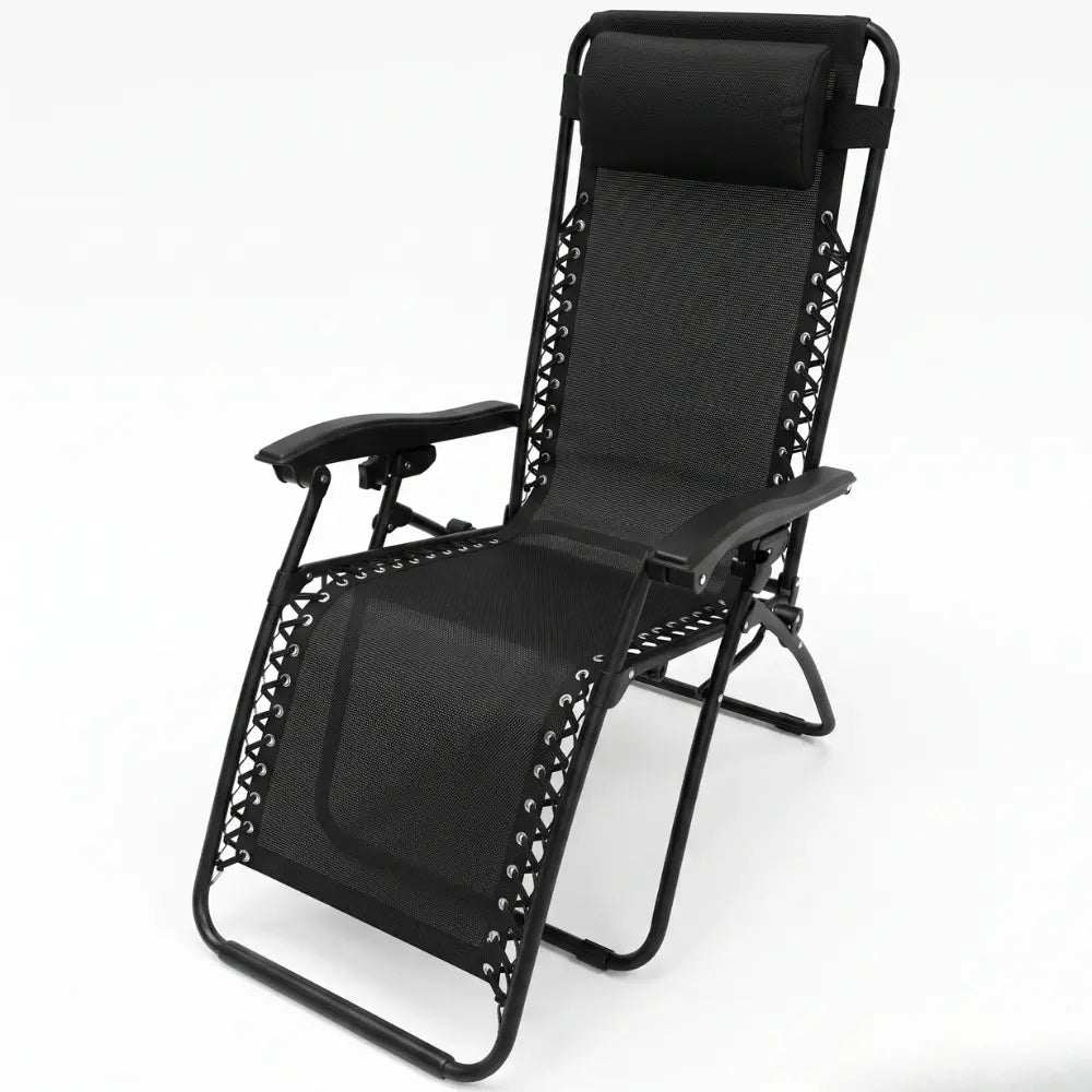 Culcita Zero Gravity Recliner Relaxer Chair - Black (Sun Lounger)