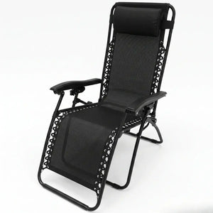 Culcita Zero Gravity Recliner Relaxer Chair - Black (Sun Lounger)