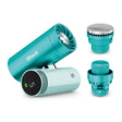 Turquoise Shark vacuum cleaner with attachments on a white background
