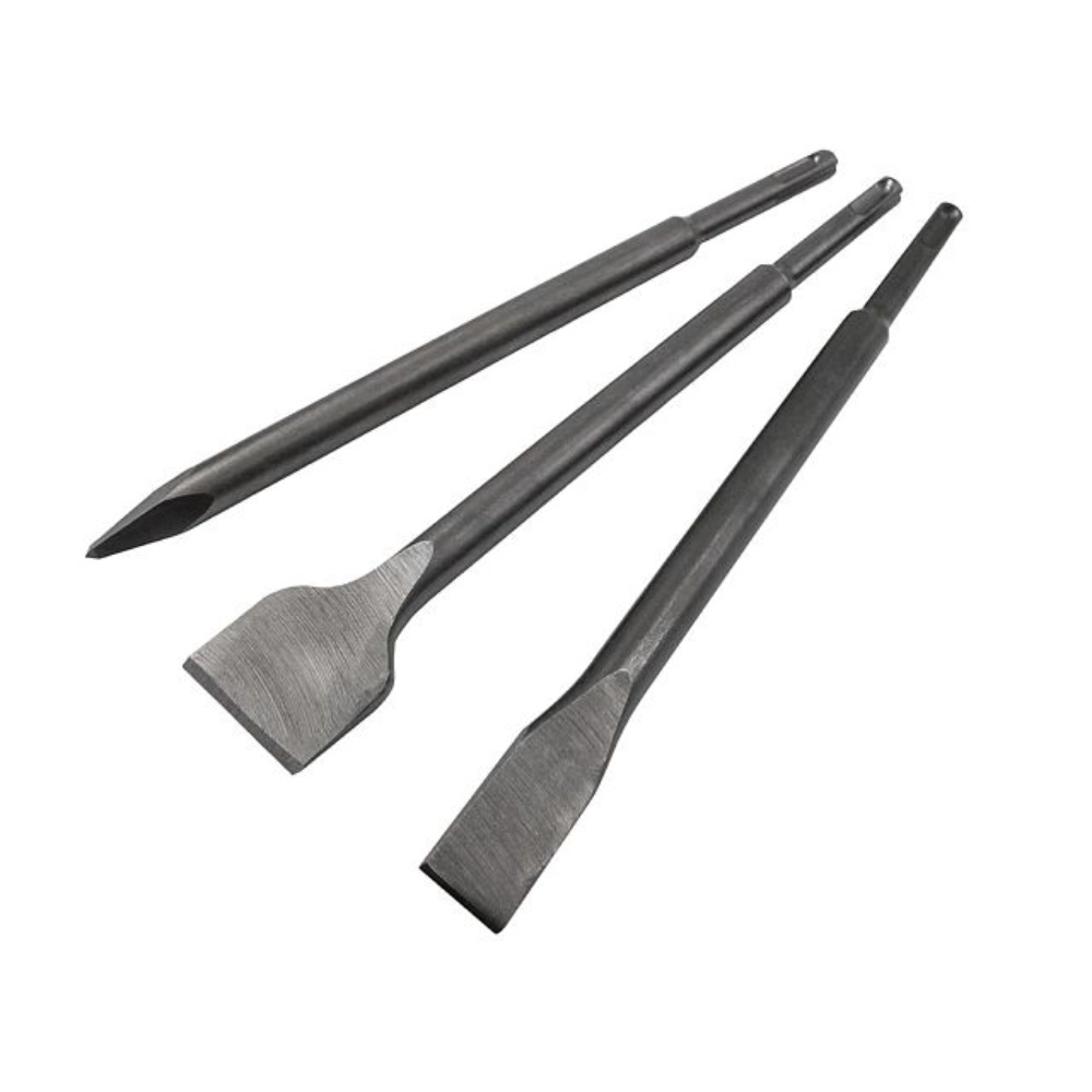 Faithfull 3 Piece SDS+ Chisel Bit Set | XMS25SDSSET