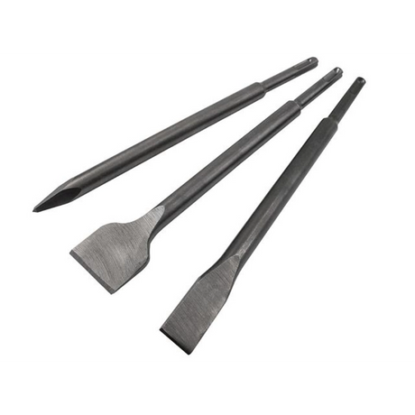Faithfull 3 Piece SDS+ Chisel Bit Set | XMS25SDSSET