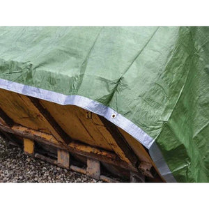 Faithfull Tarpaulin Green/Silver 5.4 Metre x 3.6 Metre ( 18ft x 12ft ) 80gsm | FAITARP1812