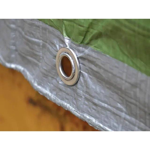 Faithfull Tarpaulin Green/Silver 5.4 Metre x 3.6 Metre ( 18ft x 12ft ) 80gsm | FAITARP1812