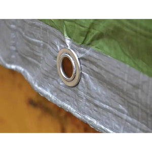 Faithfull Tarpaulin Green/Silver 5.4 Metre x 3.6 Metre ( 18ft x 12ft ) 80gsm | FAITARP1812