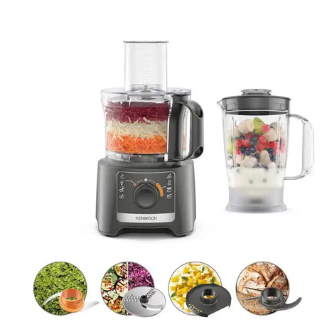 Kenwood Multipro Compact Food Processor and Blender -Slate Grey | FDP31.170GY