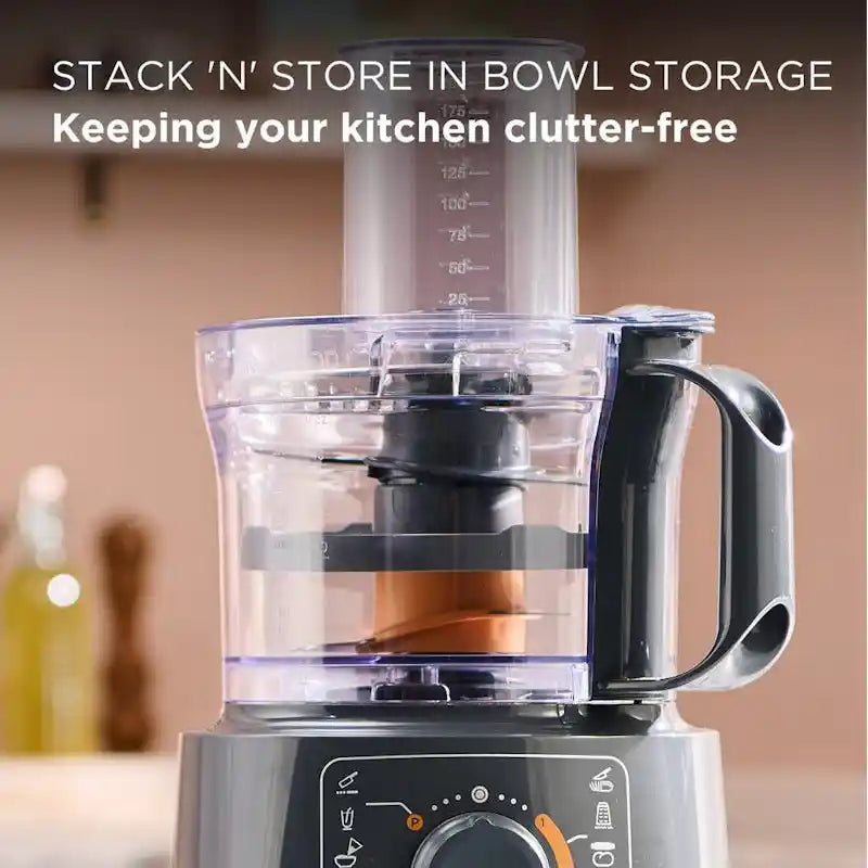 Kenwood Multipro Compact Food Processor and Blender -Slate Grey | FDP31.170GY