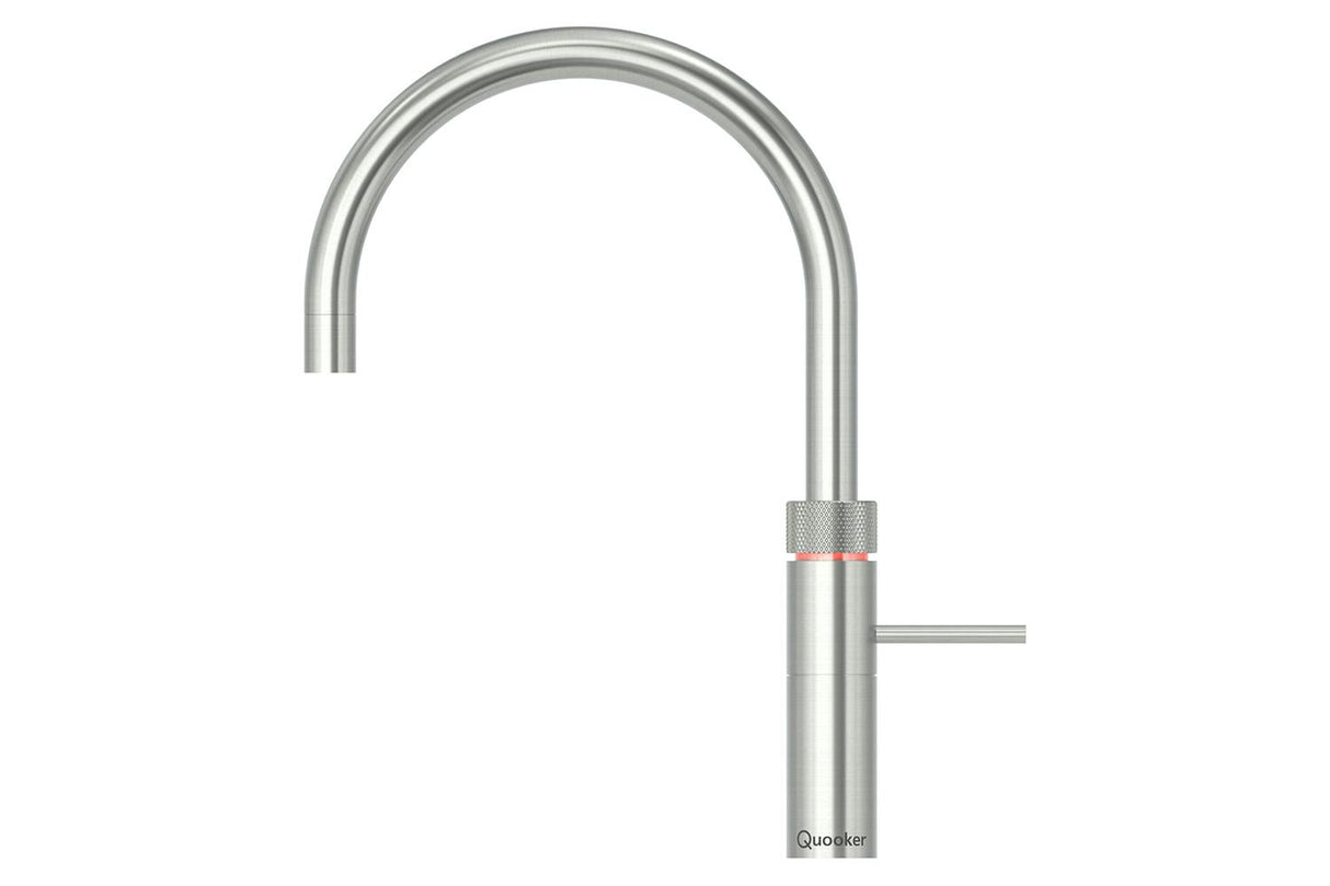 Quooker PRO3 Flex Round Boiling Water Kitchen Tap - Stainless Steel | FXRSST