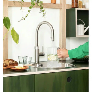 Quooker PRO3 Flex Round Boiling Water Kitchen Tap - Stainless Steel | FXRSST