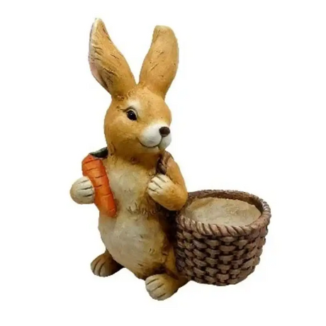 WGP Rabbit with Carrot Garden Planter | G0468