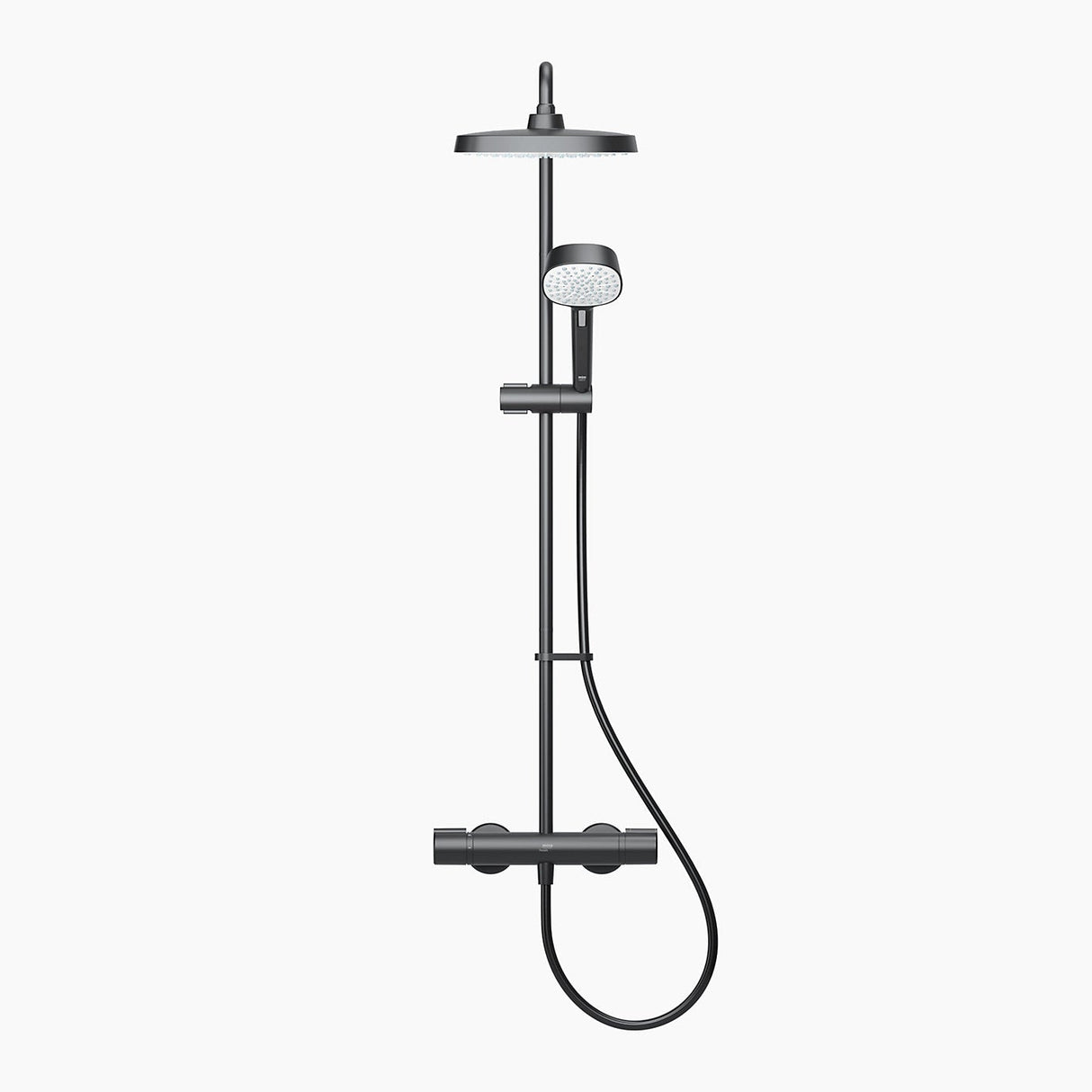 Mira Relate dual outlet mixer shower in a white Background 