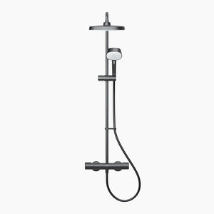 Mira Relate dual outlet mixer shower in a white Background 