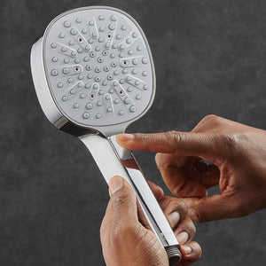 Single Outlet Mira mixer shower in a white background 