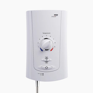 Mira single outlet electric shower in a white background