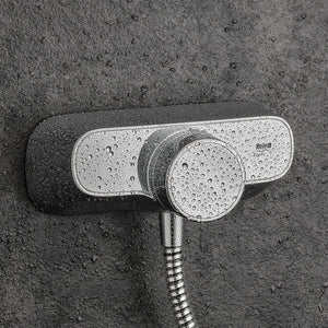 Single Outlet Mira mixer shower in a white background 