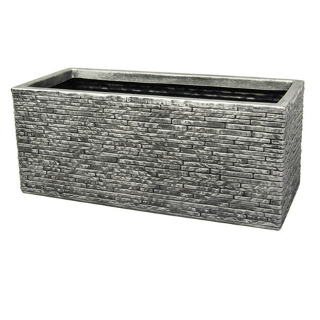 Strata Slate Trough Garden Planter Pot - Stone | GN576-STN