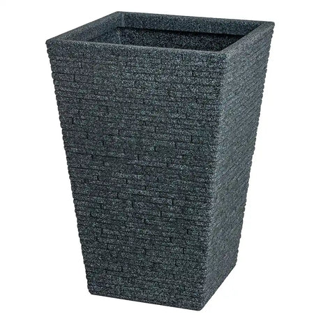 Strata Slate Tall Garden Planter Pot - Ash | GN577-ASH