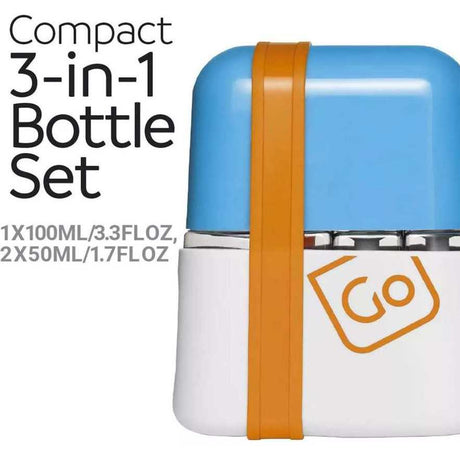 Go Travel Compact Travel Bottle set 3 in 1 | 664.101