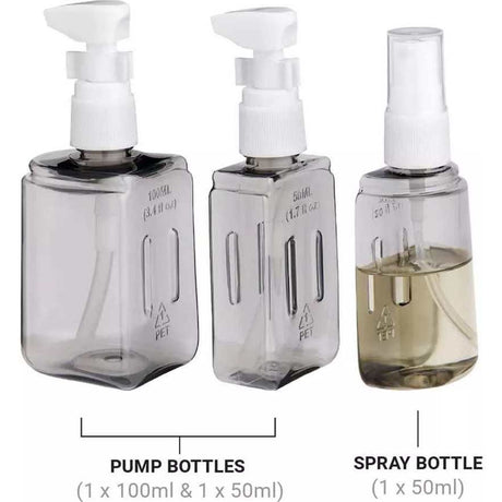 Go Travel Compact Travel Bottle set 3 in 1 | 664.101