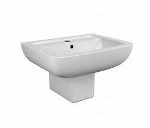 Lusso 600 1 Taphole Basin & Pedestal & Semi Pedestal