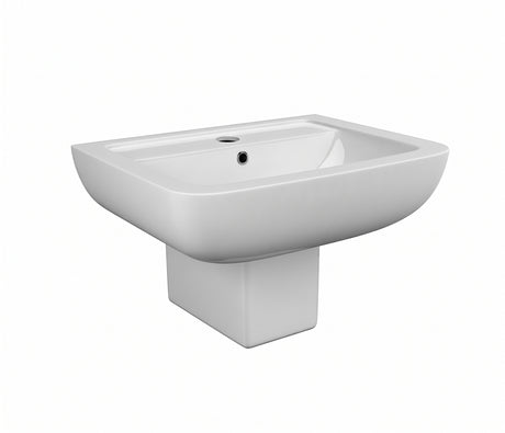 Lusso 600 1 Taphole Basin & Pedestal & Semi Pedestal
