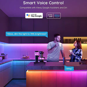 Govee RGBIC 5 Metre Smart MultiColour LED Strip Light with Wifi and Bluetooth | H168A2D1