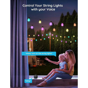 Govee Smart Outdoor S14 Bulb String Lights 2 - 48ft / 15 Metre | H70202B1