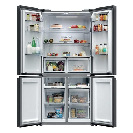 Haier Cube 90 3 Frost Free Multi Door Fridge Freezer - Slate Black | HCR39F19ENPT