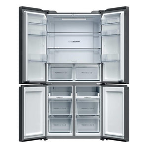 Haier Cube 90 3 Frost Free Multi Door Fridge Freezer - Slate Black | HCR39F19ENPT