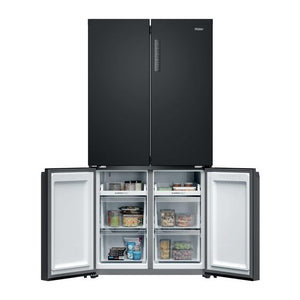 Haier Cube 90 3 Frost Free Multi Door Fridge Freezer - Slate Black | HCR39F19ENPT