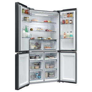 Haier Cube 90 3 Frost Free Multi Door Fridge Freezer - Slate Black | HCR39F19ENPT