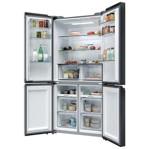 Haier Cube 90 3 Frost Free Multi Door Fridge Freezer - Slate Black | HCR39F19ENPT