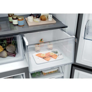 Haier Cube 90 3 Frost Free Multi Door Fridge Freezer - Slate Black | HCR39F19ENPT