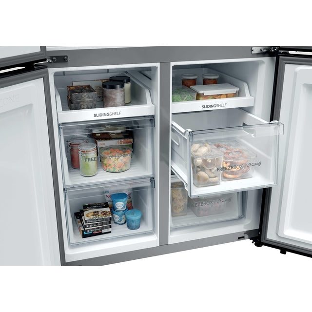 Haier Cube 90 3 Frost Free Multi Door Fridge Freezer - Slate Black | HCR39F19ENPT