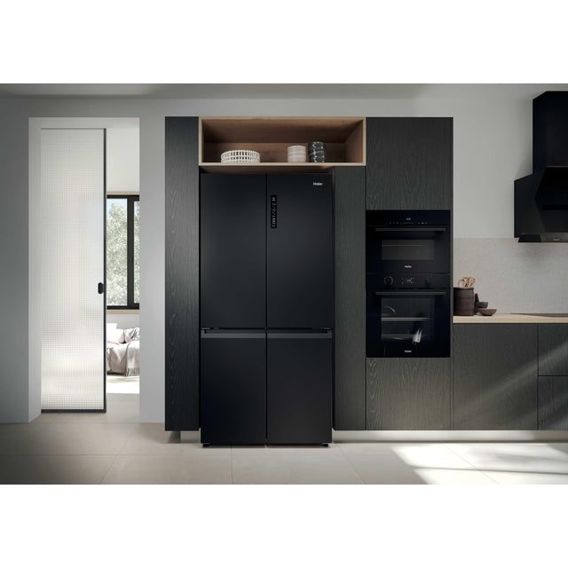 Haier Cube 90 3 Frost Free Multi Door Fridge Freezer - Slate Black | HCR39F19ENPT