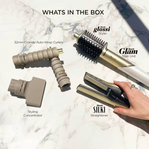 Shark Glam Straight and Waves Multi Styler - Gold | HD6041SUK