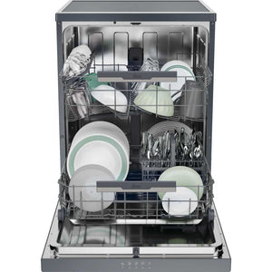 Hoover H-Dish 14 Place 60cm Dishwasher - Graphite | HFP4C7E0A-80