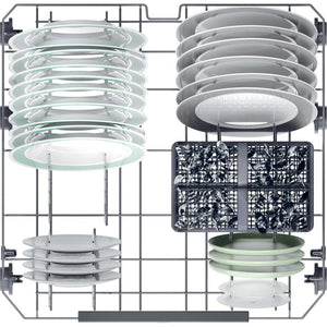 Hoover H-Dish 14 Place 60cm Dishwasher - Graphite | HFP4C7E0A-80