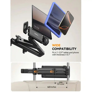 Joyroom Car Headrest Mount Tablet Holder - Black | HL-ZS433