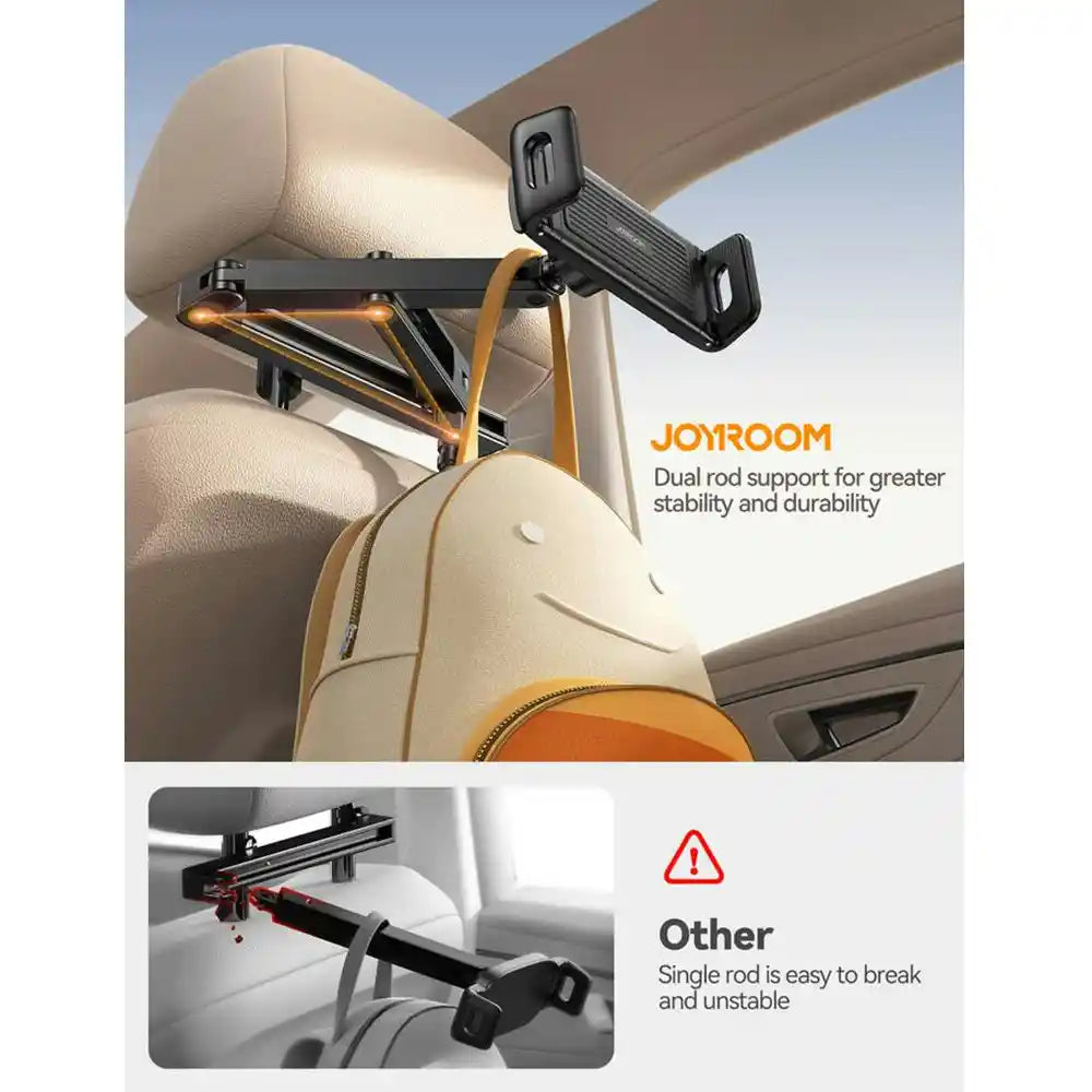Joyroom Car Headrest Mount Tablet Holder - Black | HL-ZS433